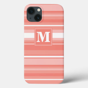 Funda Para iPhone 13 Estuche Monograma de corales Funda-Mate para iPhon