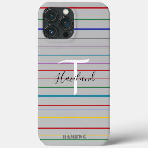 Funda Para iPhone 13 Pro Max Estuche monograma de teléfono celular HAMbyWG - Lí