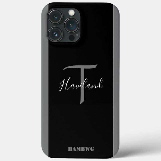 Funda De Case-Mate Para iPhone Estuche monograma de teléfono celular HAMbyWG - Ne (Reverso )