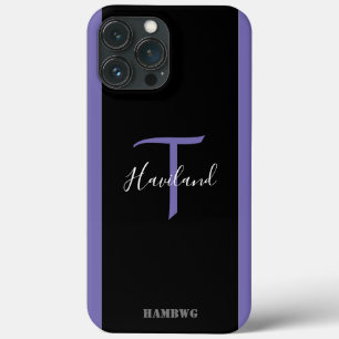 Funda Para iPhone 13 Pro Max Estuche monograma de teléfono celular HAMbyWG - Ne