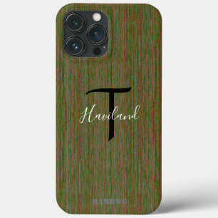 Funda Para iPhone 13 Pro Max Estuche monograma de teléfono celular HAMbyWG - Ol