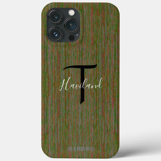 Funda De Case-Mate Para iPhone Estuche monograma de teléfono celular HAMbyWG - Ol (Reverso )
