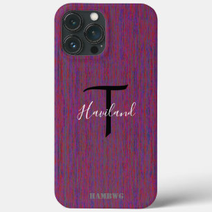 Funda Para iPhone 13 Pro Max Estuche monograma de teléfono celular HAMbyWG - Pl