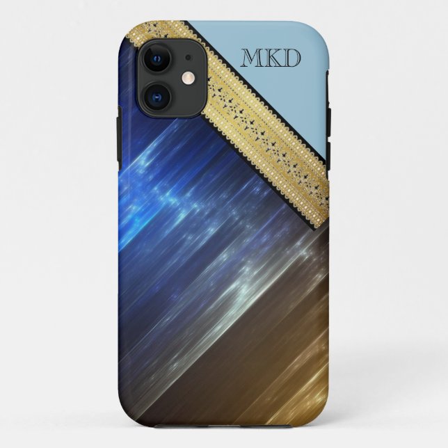 Funda De Case-Mate Para iPhone Estuche monograma para iPhone (Reverso)