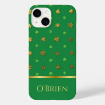 Estuche Monogrammed Shamrock Irish iPhone / iPad