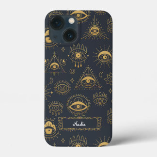 Funda Para iPhone 13 Mini Estuche Mystical Eye Pattern para iPhone, patrón v