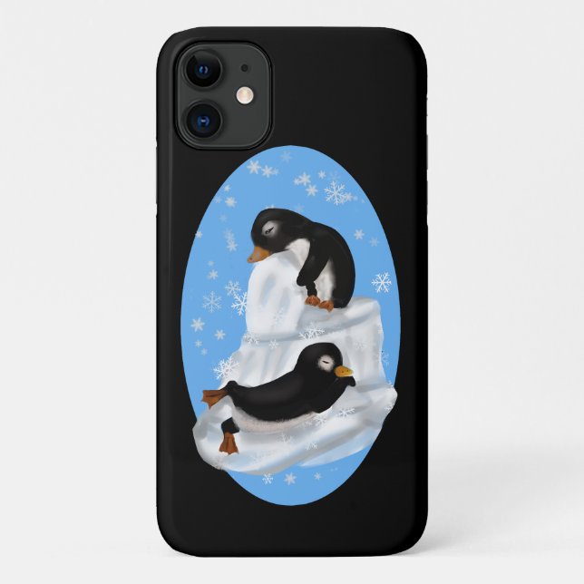 Funda De Case-Mate Para iPhone Estuche Napping Penguins para iPhone / iPad (Reverso)