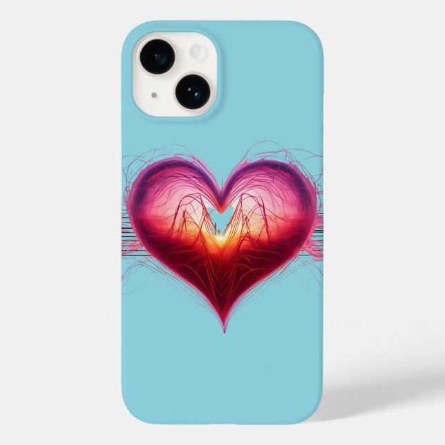 Funda De Case-Mate Para iPhone Estuche Neon Anatomical Heart iPhone / iPad (Reverso )