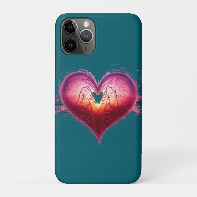 Funda De Case-Mate Para iPhone Estuche Neon Anatomical Heart iPhone / iPad (Reverso)