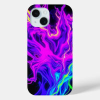 Estuche Neon Electric Fluid Flames Phone