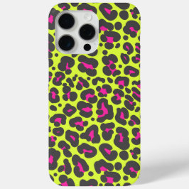 Funda Para iPhone 15 Pro Max Estuche Neon Leopard Print Phone