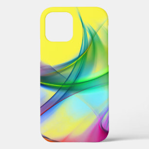 Funda Para iPhone 12 Estuche Neon Rainbow Abstract Design Funda-Mate pa