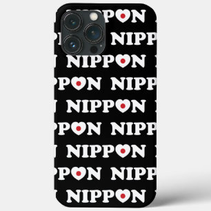 Funda Para iPhone 13 Pro Max Estuche Nippon Love Heart Flag Funda-Mate para iPh