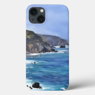 Funda Para iPhone 13 Estuche Ocean Mountains Beach Art Phone