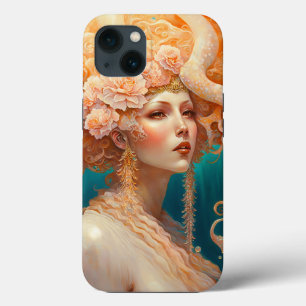 Funda Para iPhone 13 Estuche Octopus Mermaid Fantasy Art Funda-Mate par