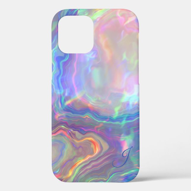Funda De Case-Mate Para iPhone Estuche Opal Monograma Teléfono (Reverso )