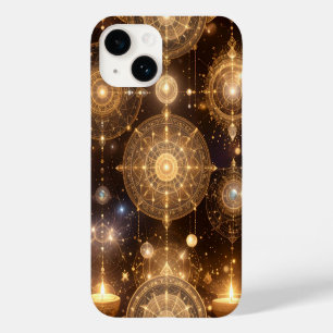 Funda Para iPhone 14 De Case-Mate Estuche Ornate Gold Celestial Pattern para iPhone