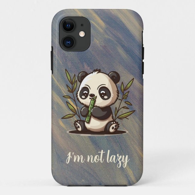 Funda De Case-Mate Para iPhone Estuche Panda para iPhone de bambú (Reverso)