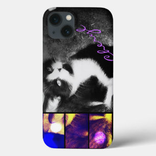 Funda Para iPhone 13 Estuche para aire Tuxedo Kitten Photo Art iPad