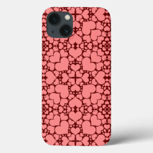 Funda Para iPhone 13 Estuche para iPad Air "Playful Hearts - Pink & Red