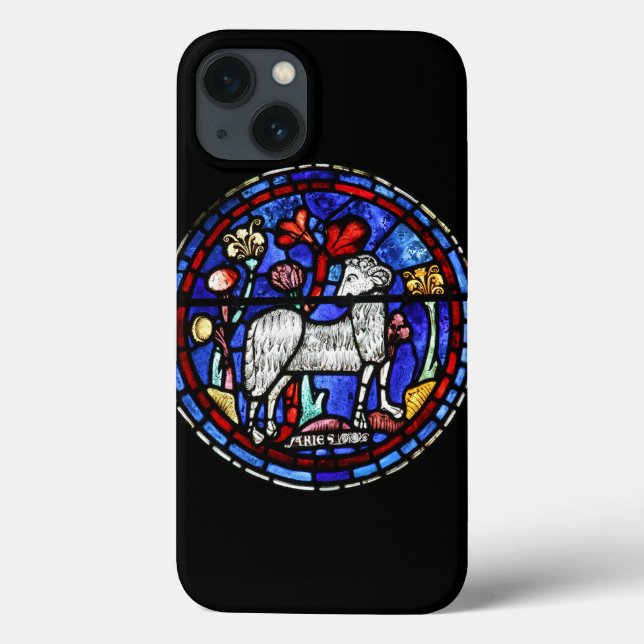 Funda De Case-Mate Para iPhone Estuche para iPad Aries Stained Glass Chartres par (Reverso)