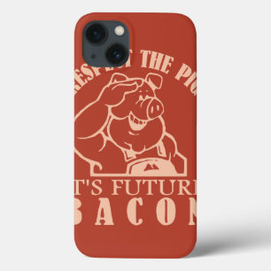 Funda Para iPhone 13 Estuche para iPad color PIG TO BACON personalizado