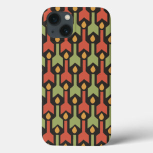 Funda Para iPhone 13 Estuche para iPad de las Flechas Negra Verde Rojas