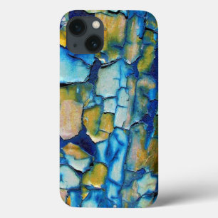 Funda Para iPhone 13 Estuche Para iPad De Pintura De Oro Y Arroz Azul