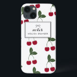 Funda Para iPhone 13 Estuche para iPad personalizado del patrón de cere<br><div class="desc">Luminoso y alegre,  perfecto para el verano. estuche para iPad de personalizable con patrón de cerezas rojas. Los elementos coincidentes y otros colores están disponibles.</div>