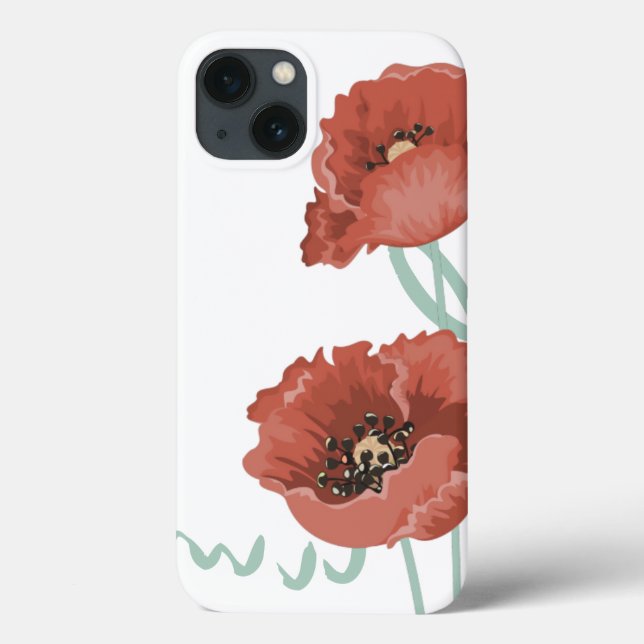 Funda De Case-Mate Para iPhone Estuche para iPad Red Peonies (Reverso)
