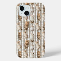 Estuche para iPhone 15 Cat Lover