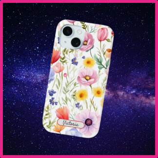 Funda Para iPhone 15 Estuche para iPhone 15 Phone con diseño floral de 