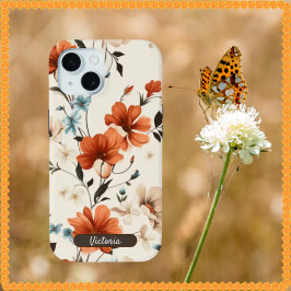 Funda Para iPhone 15 Estuche para iPhone 15 Simple Elegante Diseño Flor