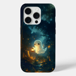 Funda Para iPhone 15 Pro Estuche para iPhone Adorable Ghost Lantern Hallowe