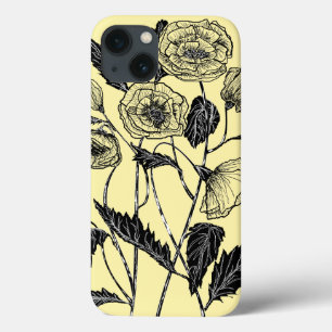 Funda Para iPhone 13 Estuche para iPhone amarillo con flores - Elegir c