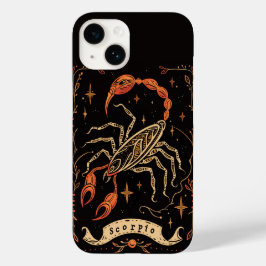Funda Para iPhone 14 De Case-Mate Estuche para iPhone Arte Zodiaco Celestial Escorpi