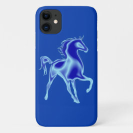 Funda Para iPhone 11 Estuche para iPhone azul con caballo