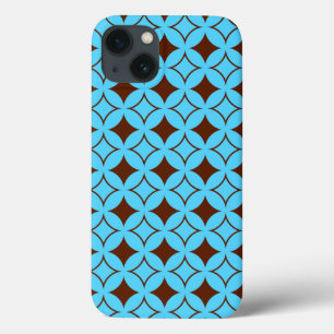 Funda Para iPhone 13 Estuche para iPhone azul y marrón Funda-Mate