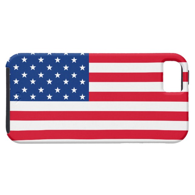 Funda De Case-Mate Para iPhone Estuche para iPhone Bandera Americana (Reverso Horizontal)