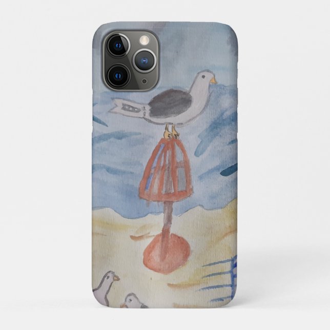 Funda De Case-Mate Para iPhone Estuche para iPhone Beach Seagulls (Reverso)
