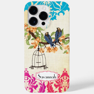 title_seo2 Estuche para iPhone Birdcage Bird Pink Coral Aqua