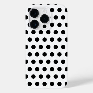 Funda Para iPhone 14 Pro De Case-Mate Estuche para iPhone blanco con puntos de polka neg