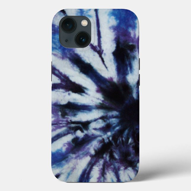 Funda De Case-Mate Para iPhone Estuche para iPhone Blue Tie Dye Funda-Mate (Reverso )
