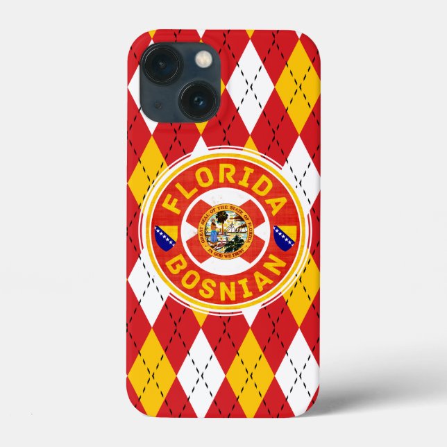 Funda De Case-Mate Para iPhone Estuche para iPhone bosnio-americano de Florida (Reverso )