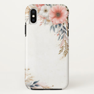 Funda Para iPhone X "Estuche para iPhone Botánico Floral elegante"