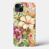 Estuche para iPhone Bright Floral Painting Funda-M