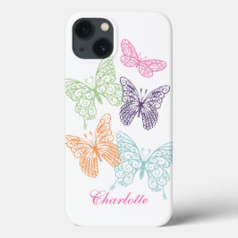Funda Para iPhone 13 Estuche para iPhone Butterfly de personalizable