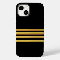 Estuche para iPhone Capitán de bandas de oro Funda