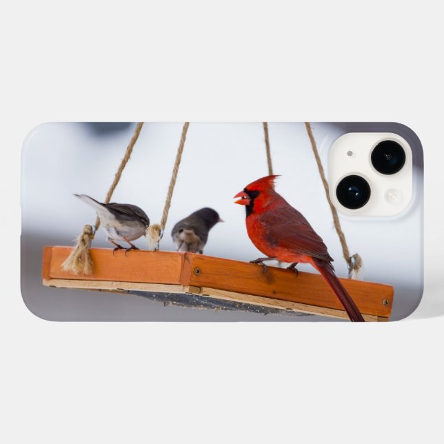 Funda De Case-Mate Para iPhone Estuche para iPhone Cardinal y Juncos (Reverso  (Horizontal))