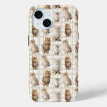 Estuche para iPhone Cat Adorable 15 Phone